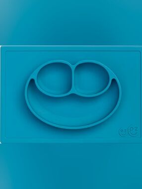 ezpz Happy Mat Silicone Placemat in Teal Blue